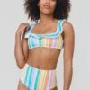 Ephemera Women's Flounce Bikini Top