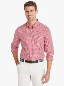 Vineyard Vines Men's Arawak Gingham Classic Tucker Shirt