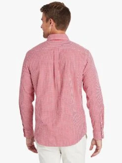 Vineyard Vines Men's Arawak Gingham Classic Tucker Shirt -Standrews Links Officials Store 1W000011 REDVELVETalt1