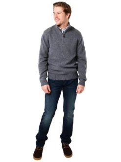 Vineyard Vines Men's Felt Shoulder 1/4 Zip Pullover 7 Vineyard Vines Men's Felt Shoulder 1/4 Zip Pullover -Standrews Links Officials Store 1e0280 039greyheatheralt1