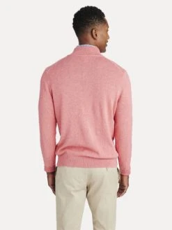 Vineyard Vines Men's Palm Beach Cotton-Cashmere 1/4 Zip Sweater -Standrews Links Officials Store 1e0376 jettyredalt1