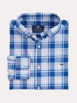 Vineyard Vines Belmond Plaid Performance Clasic Tucker Shirt