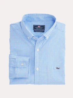 Vineyard Vines Grand Cay Gingham Performance Classic Tucker Shirt