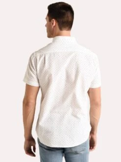 Bonobos Riviera Short Sleeve Shirt -Standrews Links Officials Store 20084 seersuckermillercovedot blueabyssalt2