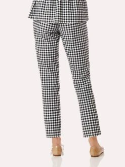 Jude Connally Lucia Slim Ankle Pant 7 Jude Connally Lucia Slim Ankle Pant -Standrews Links Officials Store 201084 gbginghamblackalt1