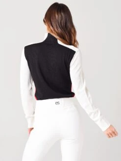 Erin Snow Women's Masha Extrafine Merino Sweater 7 Erin Snow Women's Masha Extrafine Merino Sweater -Standrews Links Officials Store 2014232xCHERRYSNOWBLACKxAlt3 20207700