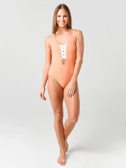 Valimare Women's St. Martin Bandage One Piece Swimsuit 7 Valimare Women's St. Martin Bandage One Piece Swimsuit -Standrews Links Officials Store 2020023xSalmon MultixAlt3