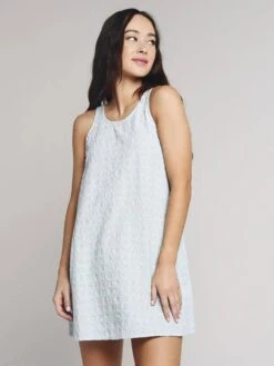 Stark X Embroidered Cotton Tank Dress