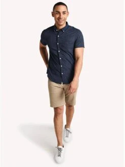 Bonobos Rivie Short Sleeve Slim Shirt -Standrews Links Officials Store 20799 duaneflower deeppacificalt1