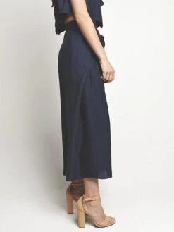 Milly Cropped Sarong Tie Pant -Standrews Links Officials Store 207ws03999 navyalt1