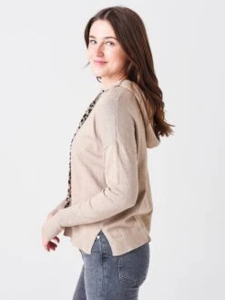 J Society Women's Cotton Hoodie W/ Patterned Ties -Standrews Links Officials Store 2102 xMINKxAlt2 46121857