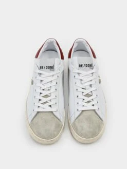 Re/Done Women's 70s Tennis Shoe -Standrews Links Officials Store 212 14W7TSHxWHITEREDxPrimary