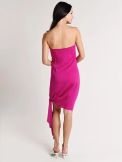 Milly Women's Stretch Silk Callie Dress -Standrews Links Officials Store 212sc014022 magentaalt2