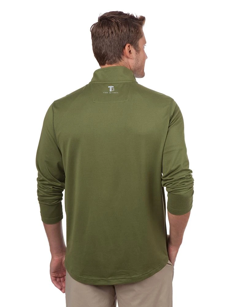 Southern Tide Men's T3 Pop Color Performance 1/4 Zip Pullover 2 Southern Tide Men's T3 Pop Color Performance 1/4 Zip Pullover - Image 2