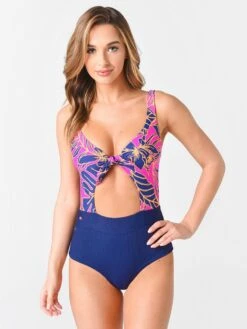 Maaji Women's Blueberry Sherbert Reversible One-Piece Swimsuit