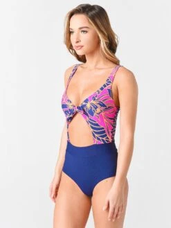 Maaji Women's Blueberry Sherbert Reversible One-Piece Swimsuit -Standrews Links Officials Store 2205SOC01 BLUEBERRYSHERBETalt3