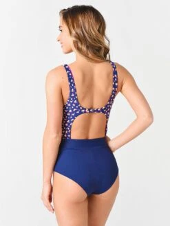 Maaji Women's Blueberry Sherbert Reversible One-Piece Swimsuit -Standrews Links Officials Store 2205SOC01 BLUEBERRYSHERBETalt4