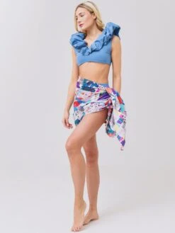 Hunter Bell Women's Printed Sarong -Standrews Links Officials Store 22SPA2AxPATCHWORKxAlt1 61123589