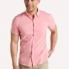 Bonobos Rivie Short Sleeve Slim Shirt Iced Papaya