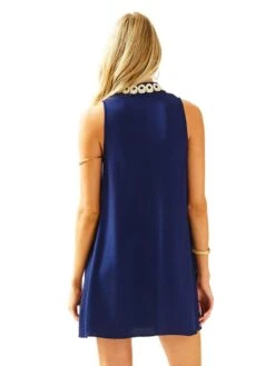 Lilly Pulitzer Jane Navy Shift Dress -Standrews Links Officials Store 25076 408truenavyalt1