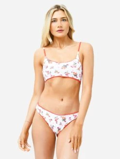 Maaji Women's Sail Stripe Ceci Sporty Bralette Bikini Top -Standrews Links Officials Store 2693SBR001xRED600xAlt4 70305304