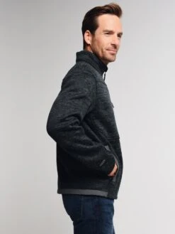 Obermeyer Men's Gunter Knit Jacket -Standrews Links Officials Store 27039 blackalt2