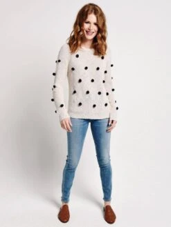 Mo:Vint Pompom Sweater -Standrews Links Officials Store 278 00487 oatmealalt3