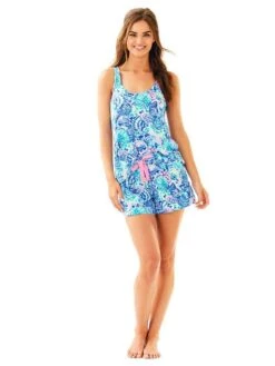 Lilly Pulitzer Knit PJ Short -Standrews Links Officials Store 27970 999multioceancommotionalt1