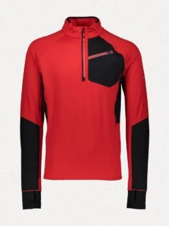 Obermeyer Men's Flex 1/4 Zip Baselayer Top -Standrews Links Officials Store 29003 volcanicred df161dd9 5b0b 437a 8440 fa333159328c