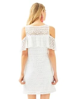 Lilly Pulitzer Lyra Dress -Standrews Links Officials Store 29455 115resortwhitescallopedstripalt2