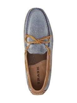 Trask Drake Moccasin -Standrews Links Officials Store 30 0487 denimcalfskinalt2