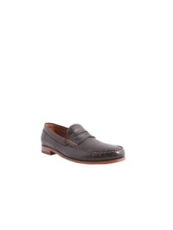 Trask Sadler Loafers -Standrews Links Officials Store 30 1386 dkbwnsheepskinalt1
