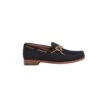 Trask Sullivan Slip On Eye Tie Navy Suede