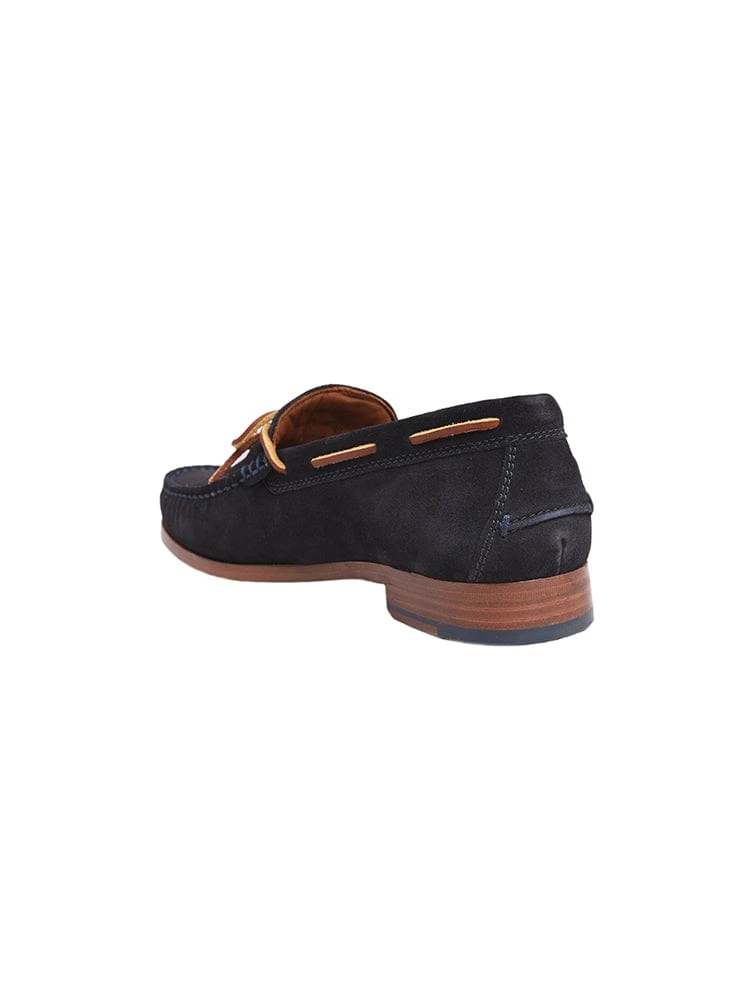 Trask Sullivan Slip On Eye Tie Navy Suede 4 Trask Sullivan Slip On Eye Tie Navy Suede - Image 4