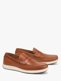 Trask Men's Sheldon Loafer -Standrews Links Officials Store 30 1906 COGNACSHEEPSKINWITHalt1