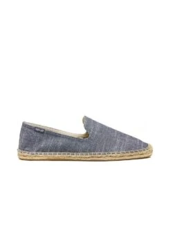 Soludos Men's Linen Natural Stripe Smoking Slipper