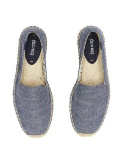 Soludos Men's Linen Natural Stripe Smoking Slipper -Standrews Links Officials Store 3000031 azurealt1