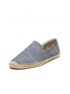 Soludos Men's Linen Natural Stripe Smoking Slipper -Standrews Links Officials Store 3000031 azurealt3