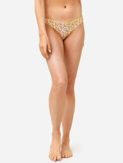 Maaji Women's Sunflower Flirt Thin Side Bikini Bottom -Standrews Links Officials Store 3039SBC030xYELLOW700xAlt4 70305472