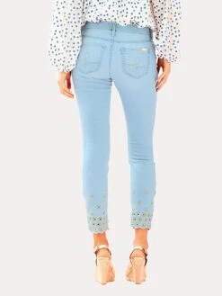 Lilly Pulitzer Women's South Ocean Skinny Crop Pant -Standrews Links Officials Store 30507 930indigowashseagatestarburalt2