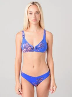 Maaji Women's Campanula Blue Victory Reversible Halter Bikini Top -Standrews Links Officials Store 3080SHA04xRAINBOWCAROUSELxAlt5 8091357