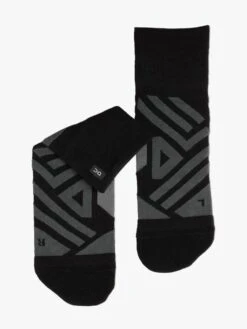 On Mid Sock Black Shadow