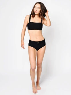 Seafolly Women’s DD Bandeau Bikini Top -Standrews Links Officials Store 31206DD 678 BLACKalt3