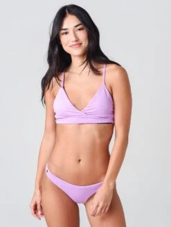 Maaji Women's Lilac Blossom Cris Cross Classic Bralette Top