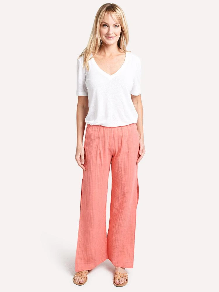Stark X Women's Side Slit Cotton Gauze Pant 11 Stark X Women's Side Slit Cotton Gauze Pant - Image 11