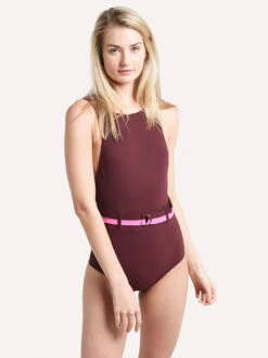 Karla Colletto Katherine High Neck Halter With Low Back