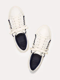 Tory Sport Ruffle Sneaker -Standrews Links Officials Store 36558 navyalt1