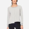 Ecru Asymmetric Sweatshirt