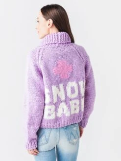 Gogo Women's Classic Short Snow Babe Cardigan -Standrews Links Officials Store 3800 CSBCxLILACxAlt1 49247154