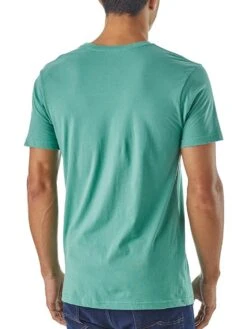 Patagonia Men's Up & Out Organic T Shirt -Standrews Links Officials Store 39156 berylgreenalt2